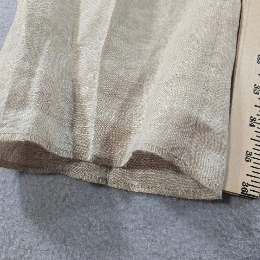 Joseph Abboud JOE Dress Pants Mens 40U Beige 100% Linen Slim Fit Separates NWT